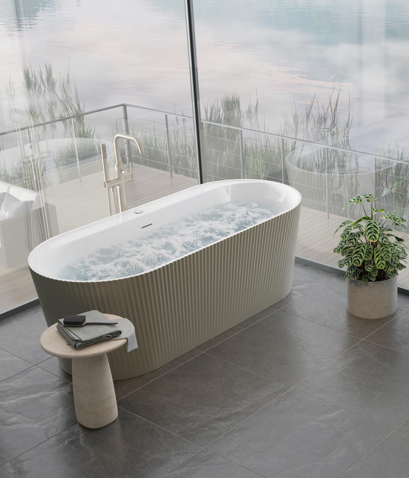 Luxury bathroom inspiration with calm, premium finishes