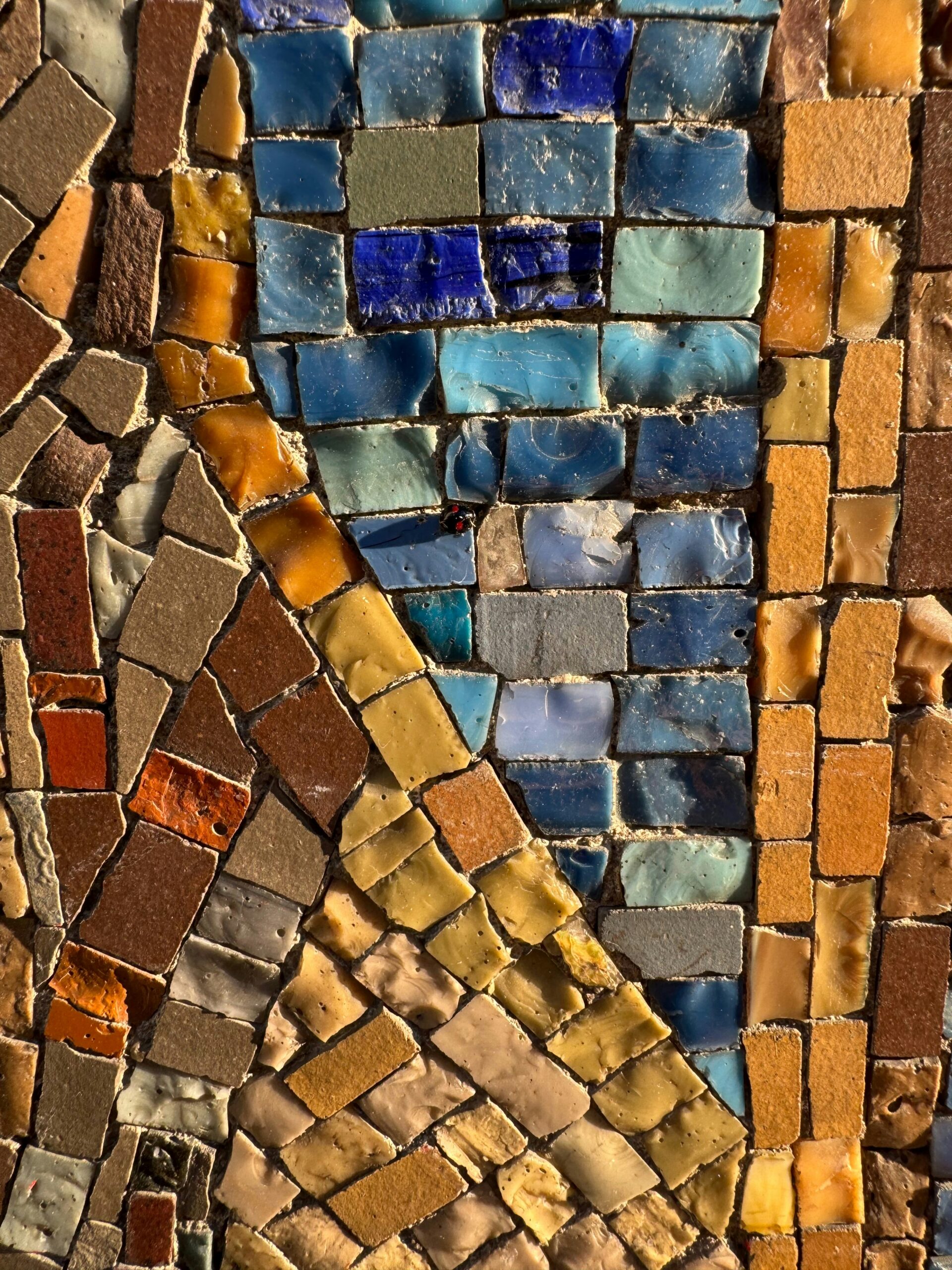 Mosaic tile detail used as an accent feature
